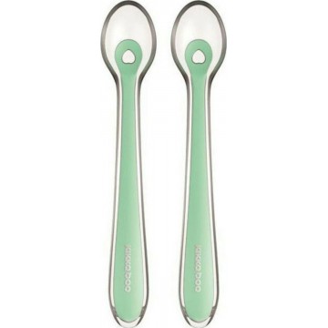 Kikka Boo Εκπαιδευτικό Κουτάλι Flexible με Θήκη Mint 2τμχ ΚΟΥΤΑΛΑΚΙΑ